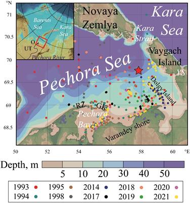 Structure and variability of the Pechora plume in the southeastern part of the Barents Sea